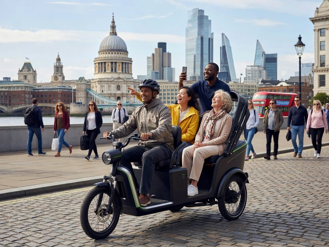 Heart of London Private Guided Rickshaw/Pedicab Tour