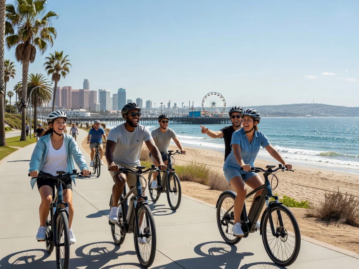 Los Angeles: Beach E-Bike Ride Redondo Beach to Santa Monica