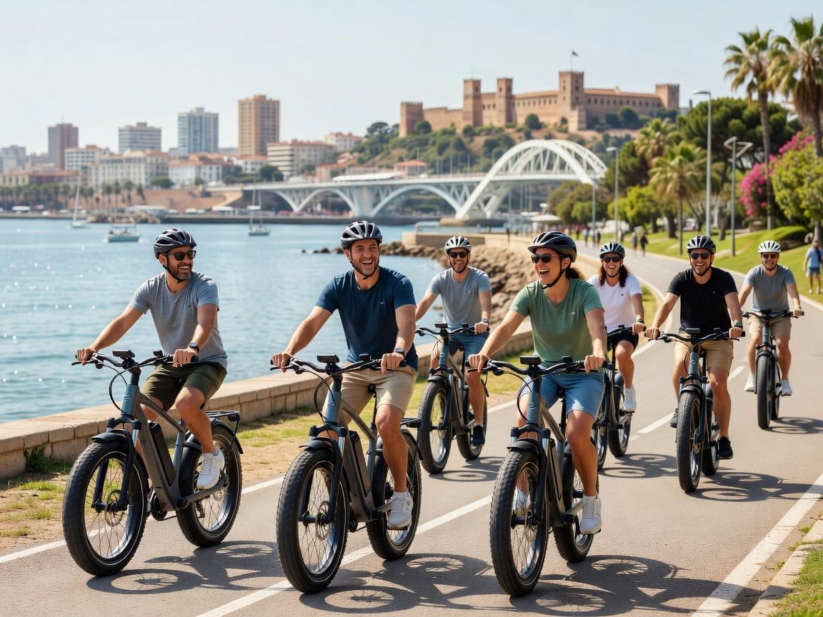 Malaga: 4 hours on e-fatbike with helmet and lock