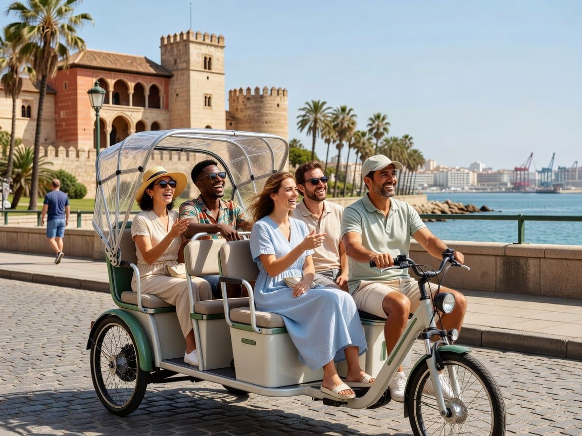 Malaga: Private City Tour by Eco Tuk Tuk