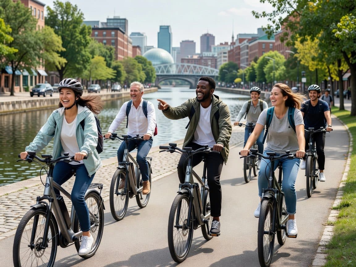 Montreal Full Day Ebike rental Old Montreal- Lachine Canal