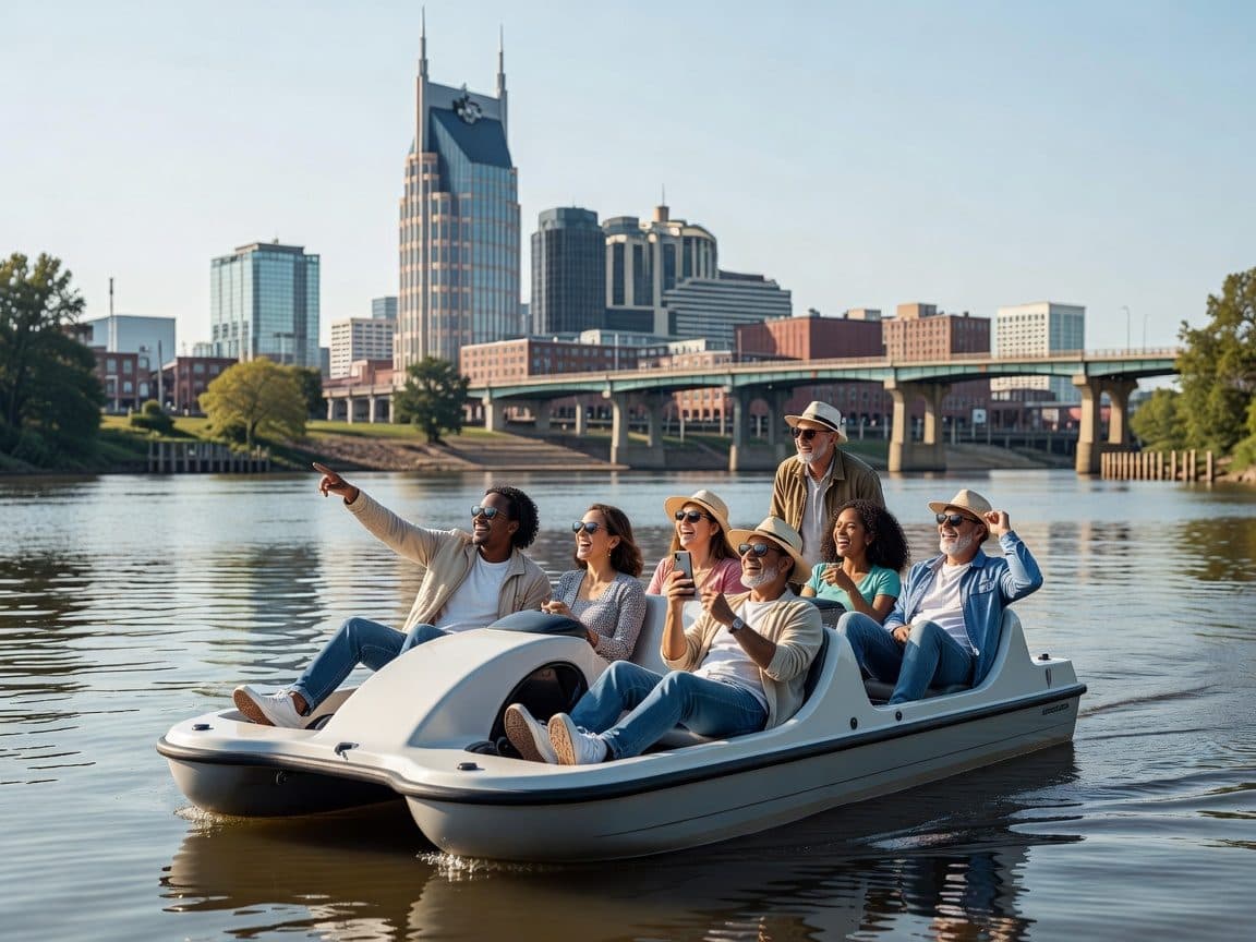 Nashville: Downtown Pedal Boat Rental for 2 to 4 People