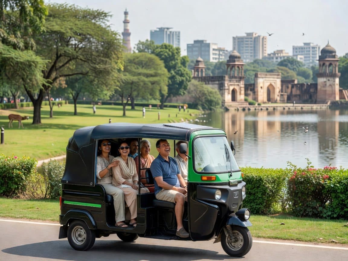 Delhi: Deer Park and Hauz Khas Village Walking Tour