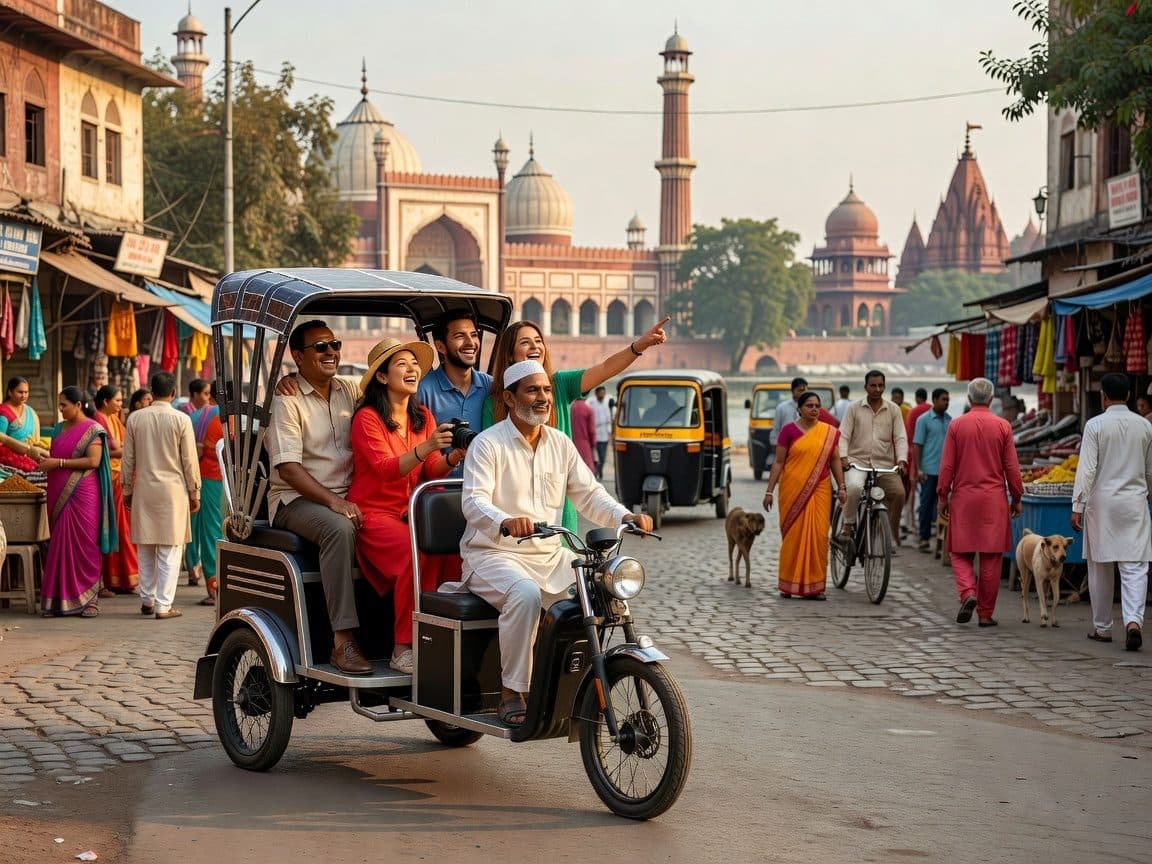 Old Delhi Guided Tour: Mosque, Temples, Streets & Rickshaw Ride