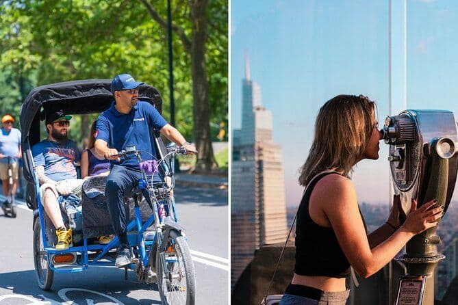 Central Park Pedicab Tour & Top of the Rock Ticket