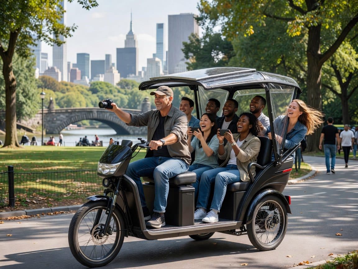 NYC: Central Park Pedicab Tour with Photo Stops