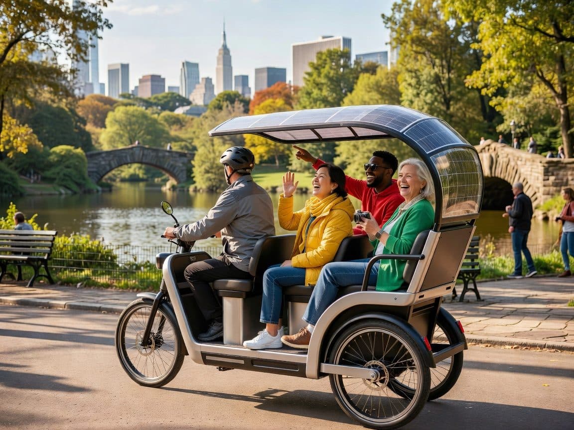 NYC: Central Park Rickshaw Tour / Private and Guided