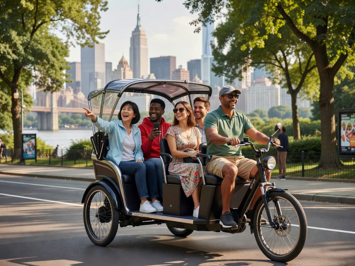 NYC: Central Park Rickshaw Tour with Boat Rental