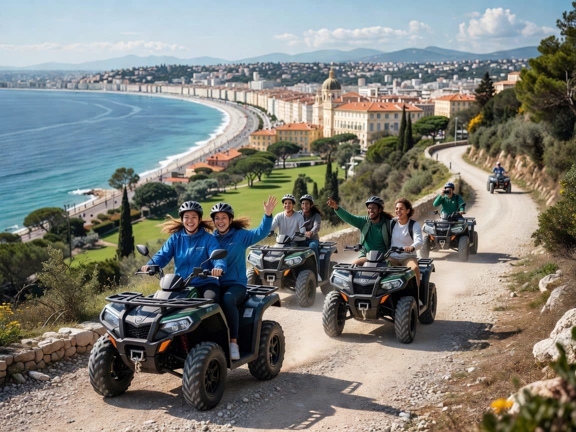 NICE BY ELECTRIC QUAD:panoramic tour from Nice