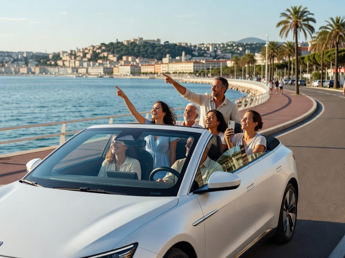 Nice: Panoramic Riviera guided Tour by Open-Top Electric Car