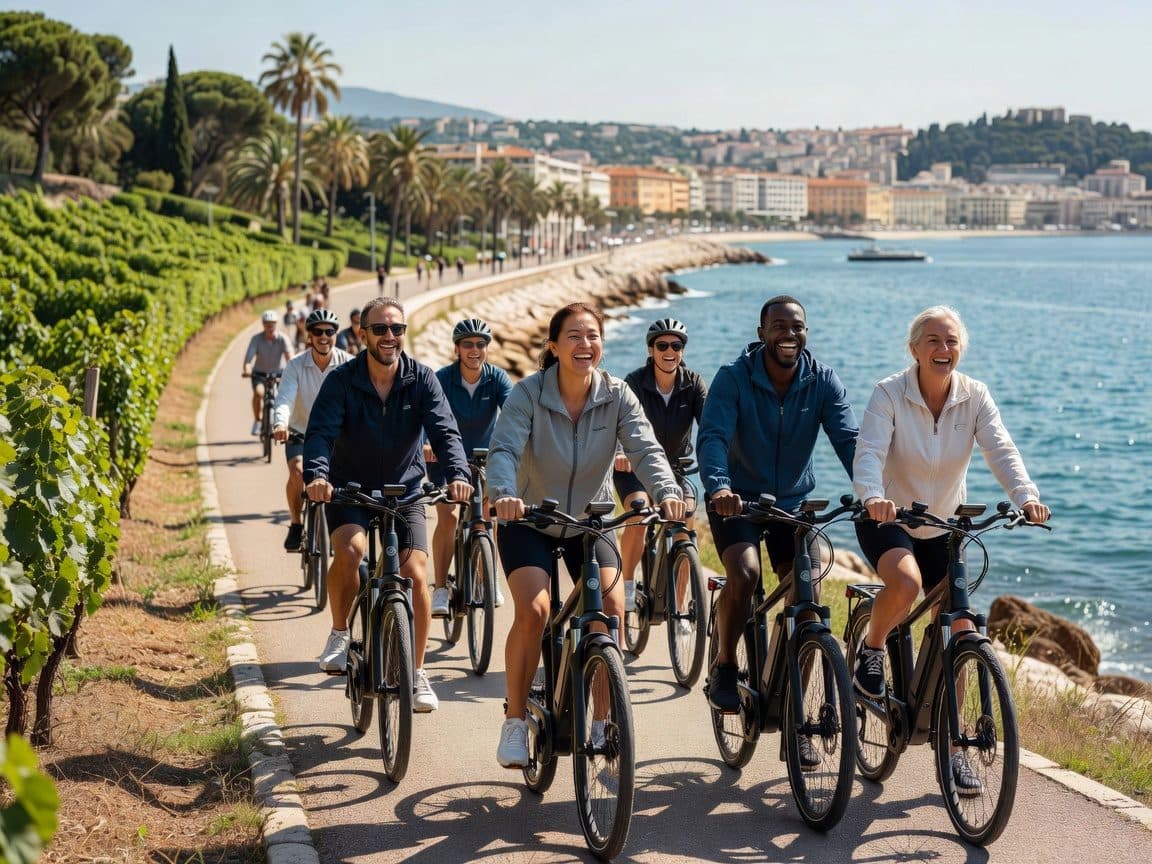 Small Group Guided E-Bike Tour in Nice's Organic Vineyard