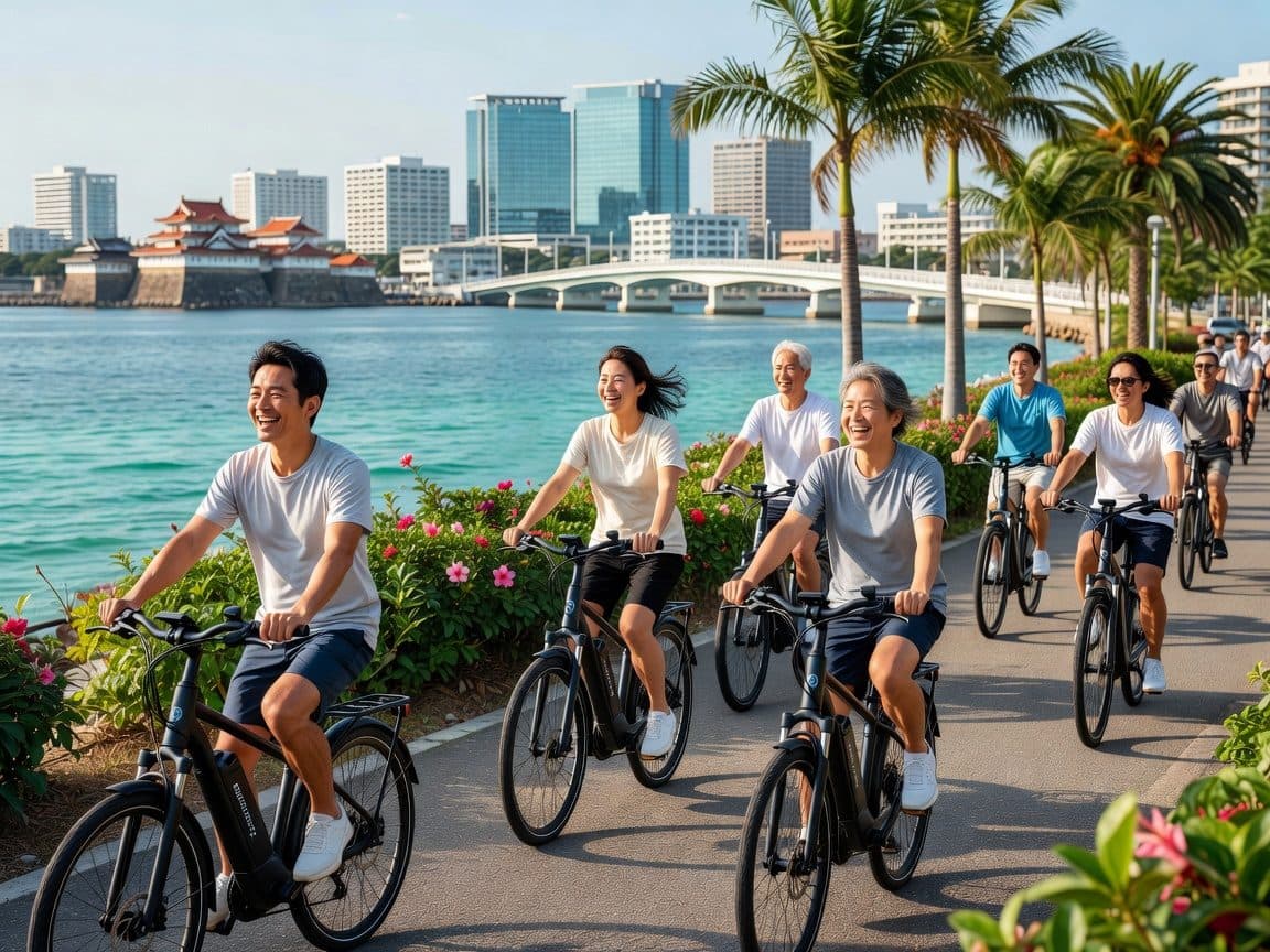 Shuri+Naha: Cycling Tour Explore Water Heritage with E-Bike