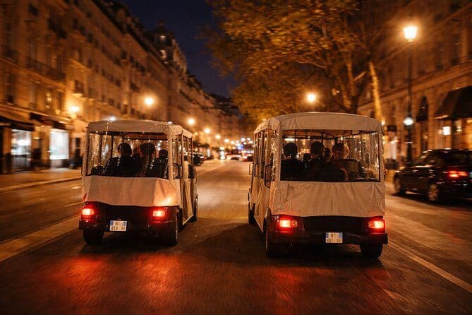 Paris by Night 2 Hour Private Golf Cart Tour