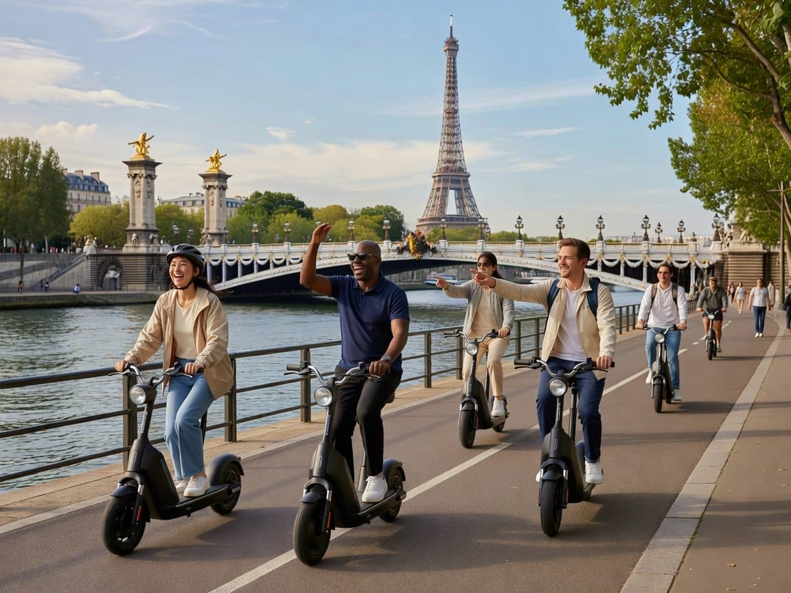 Paris: Guided Tour by Electric Peugeot 103 Moped