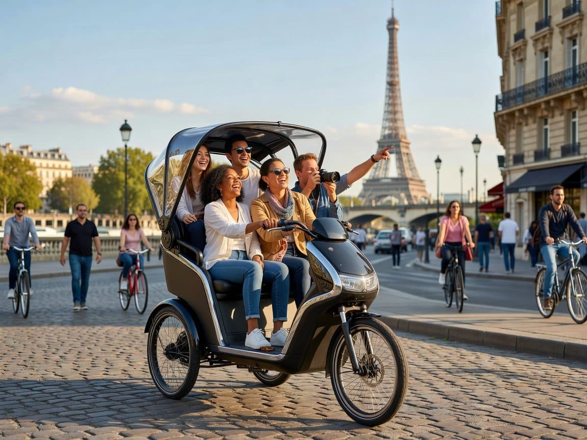 Paris: 2 hours Emily Tour in a Private Rickshaw bike