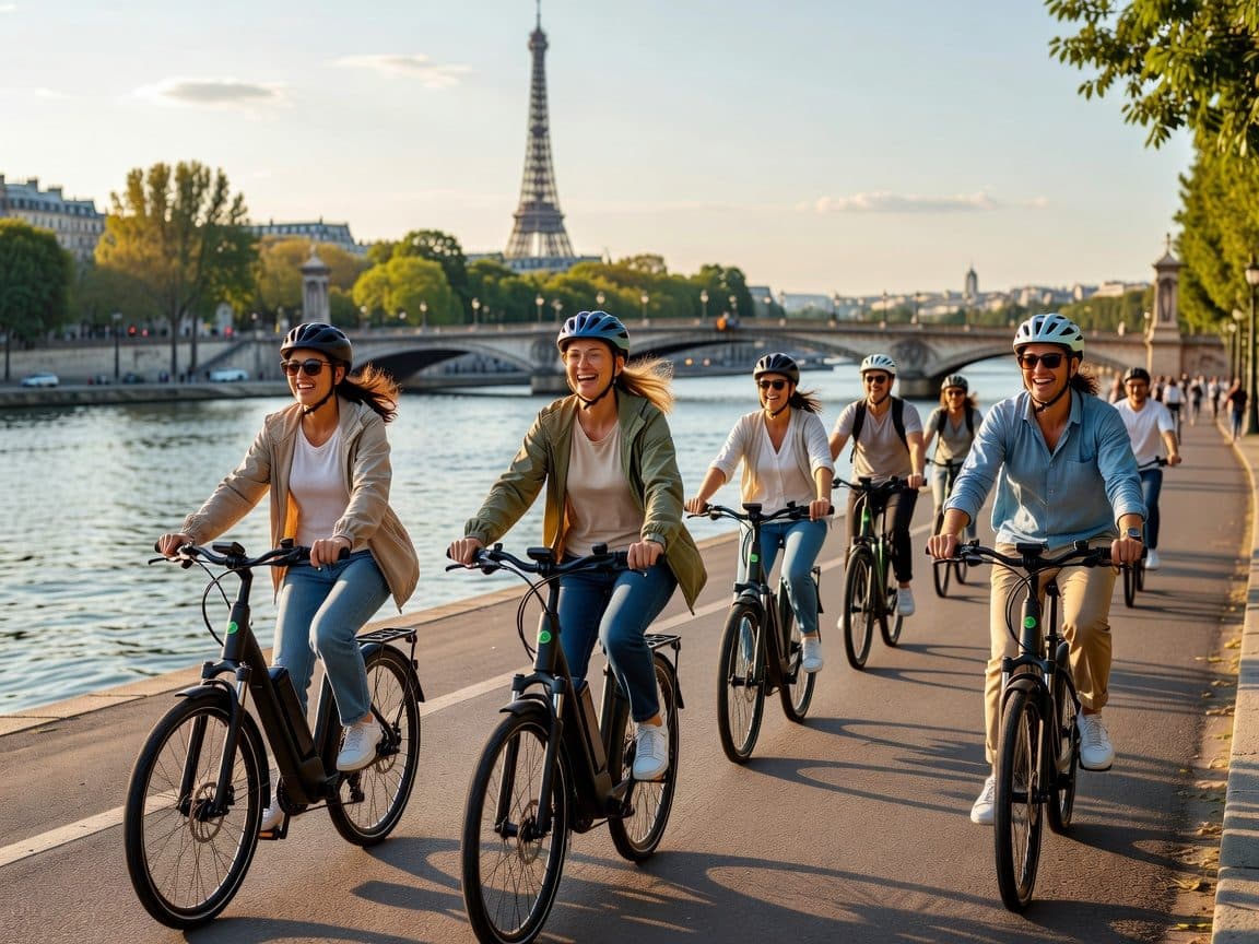 Paris: Scenic E-bike tour with optional Seine Cruise