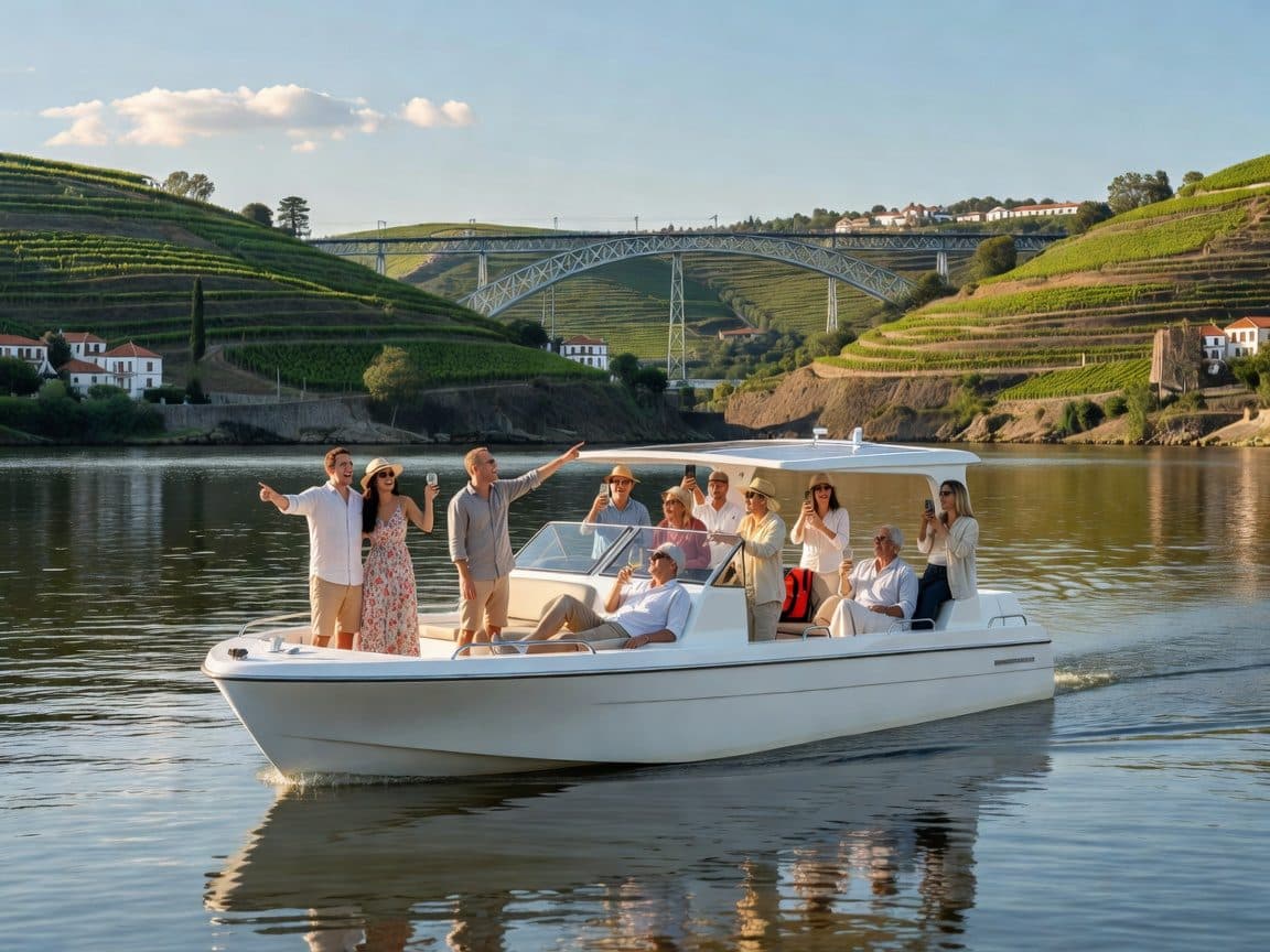 Pinhão: Private Electric Boat Tour 2h| Wine Tasting Included