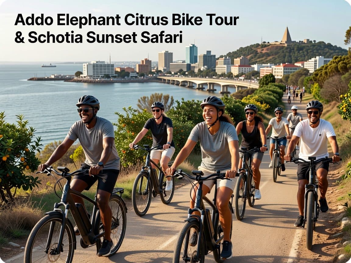 Addo Elephant Citrus Bike Tour & Schotia Sunset Safari