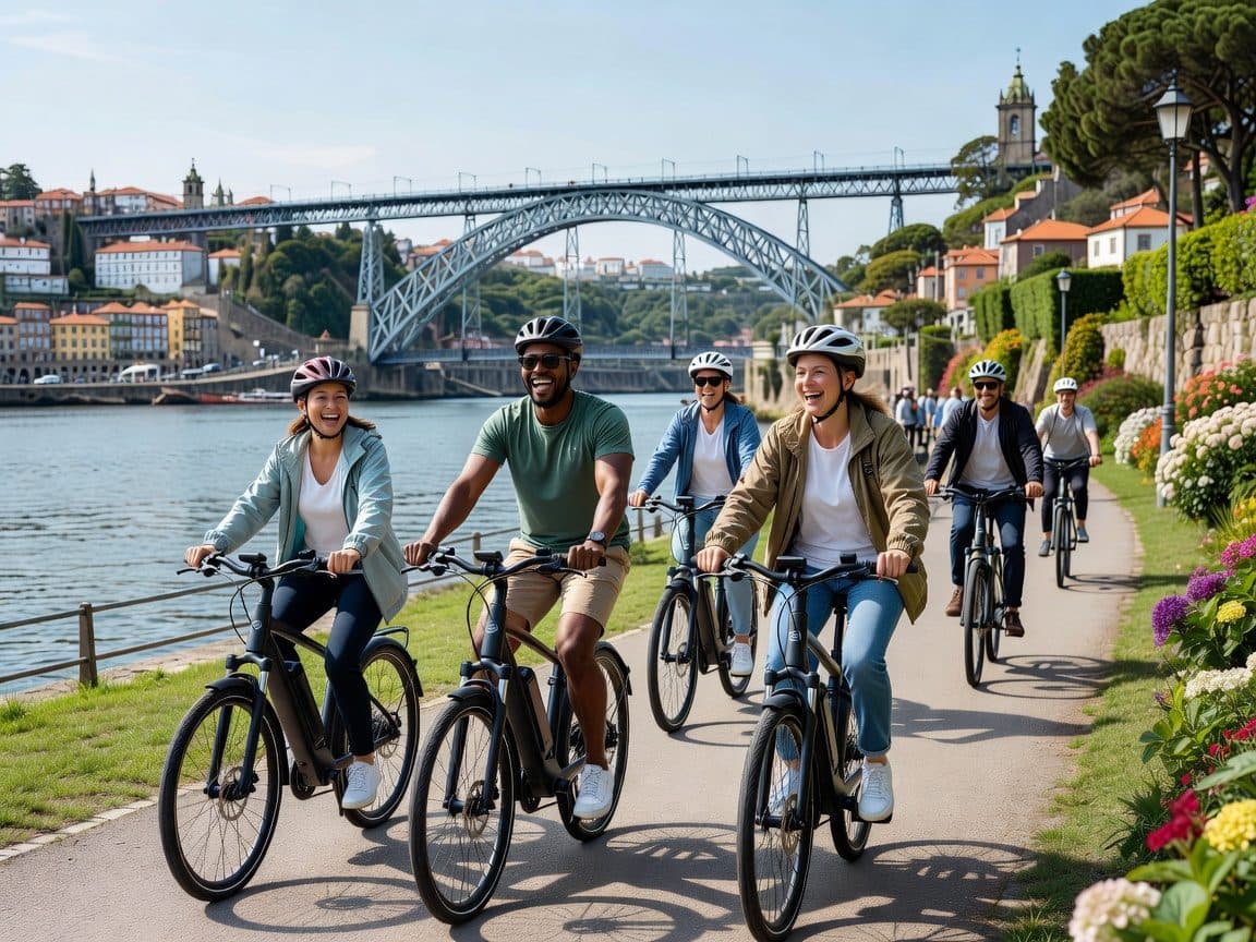 Porto Riverbank Tour on an e-bike: Atlantic Coast, Gardens