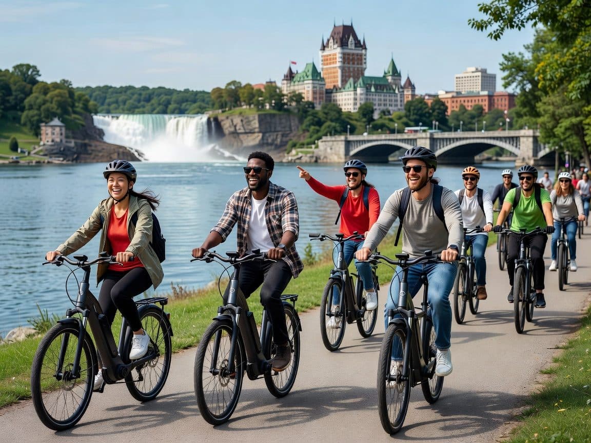 Quebec City: Montmorency Falls and Microbrewery eBike Tour