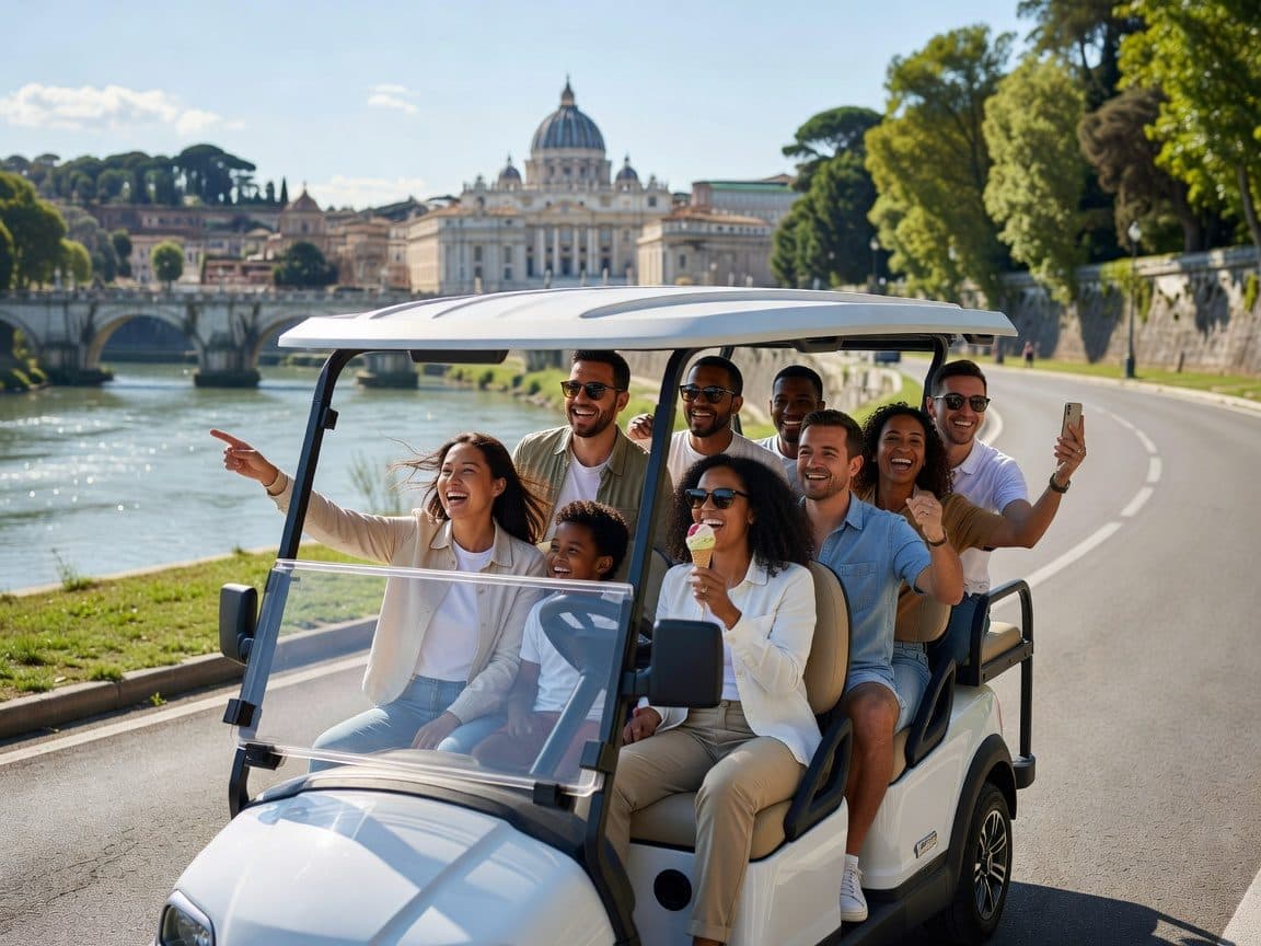 Rome Golf Cart + Gelato Tour