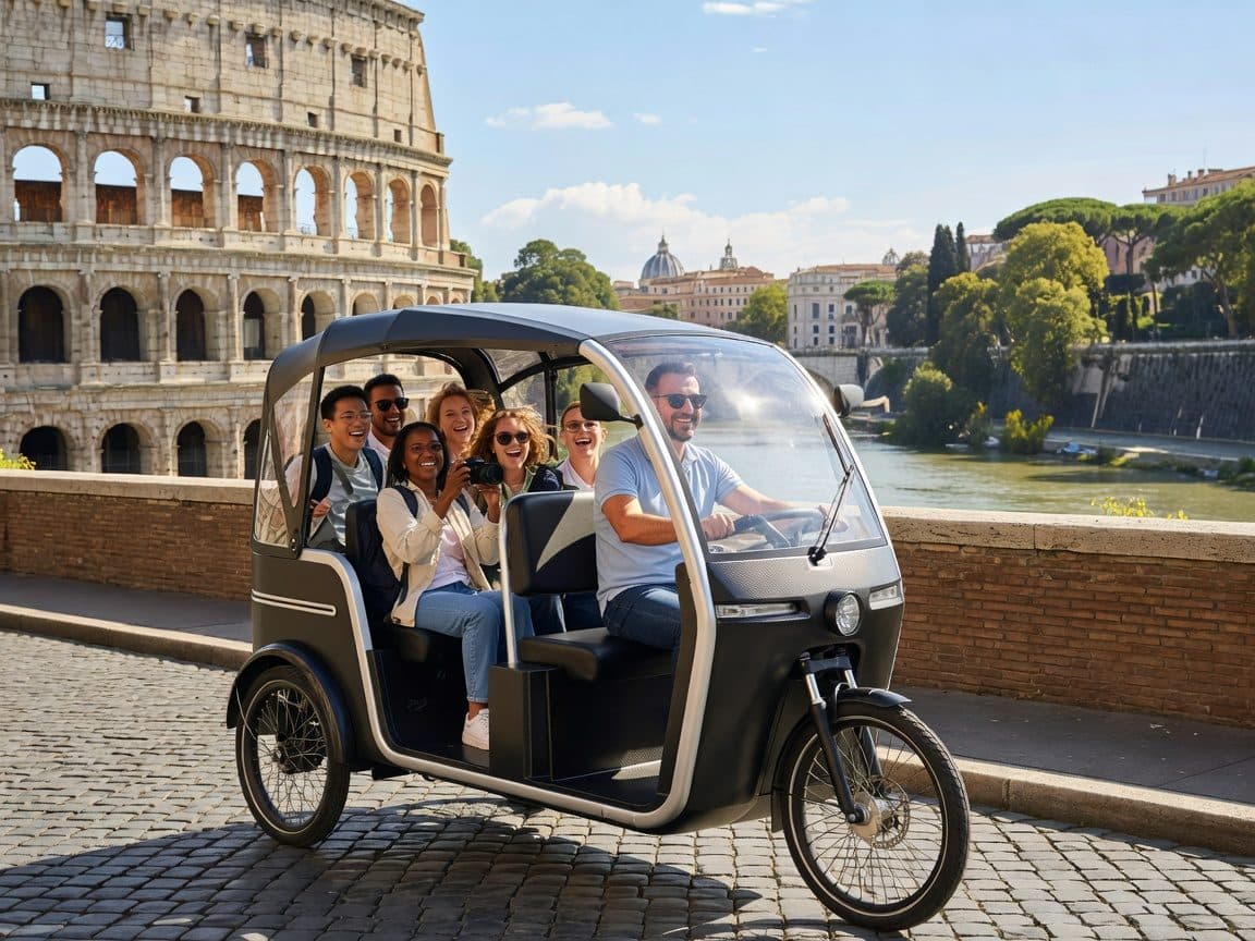 Rome: City Highlights E-Tuk Tuk Tour