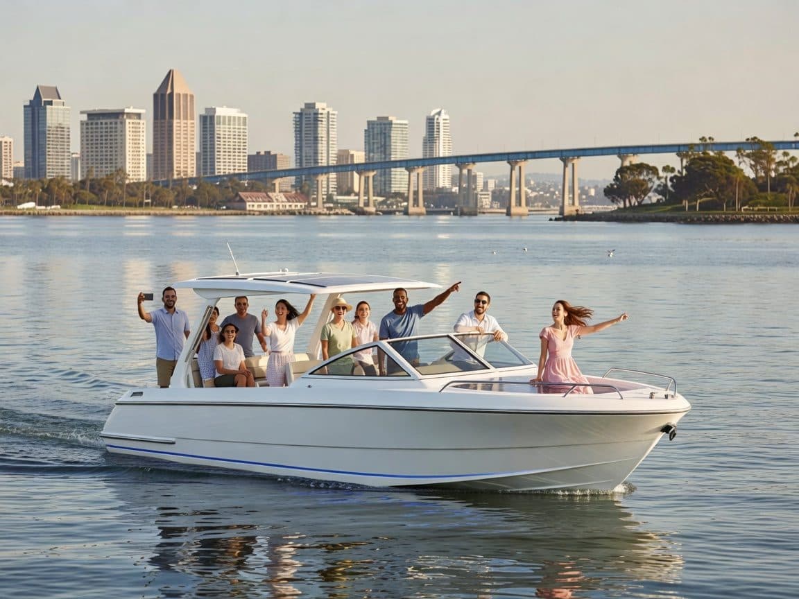 San Diego: Pretty in Pink Electric Boat Rental