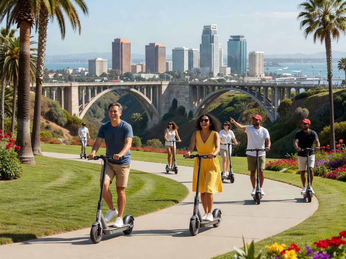San Diego: Self-Guided Electric Scooter Tour Downtown & Balboa