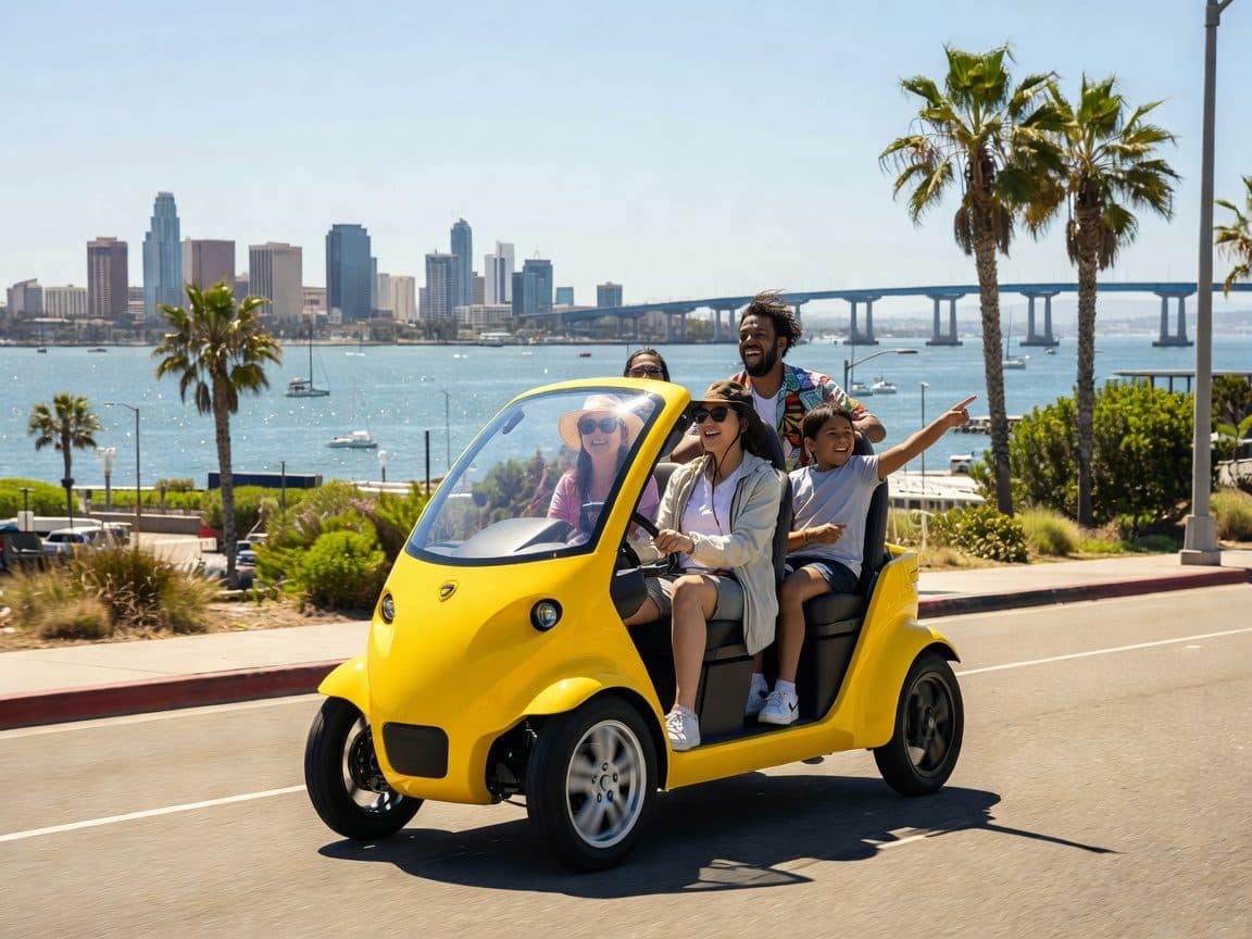 San Diego: Point Loma Electric GoCar Rental Tour