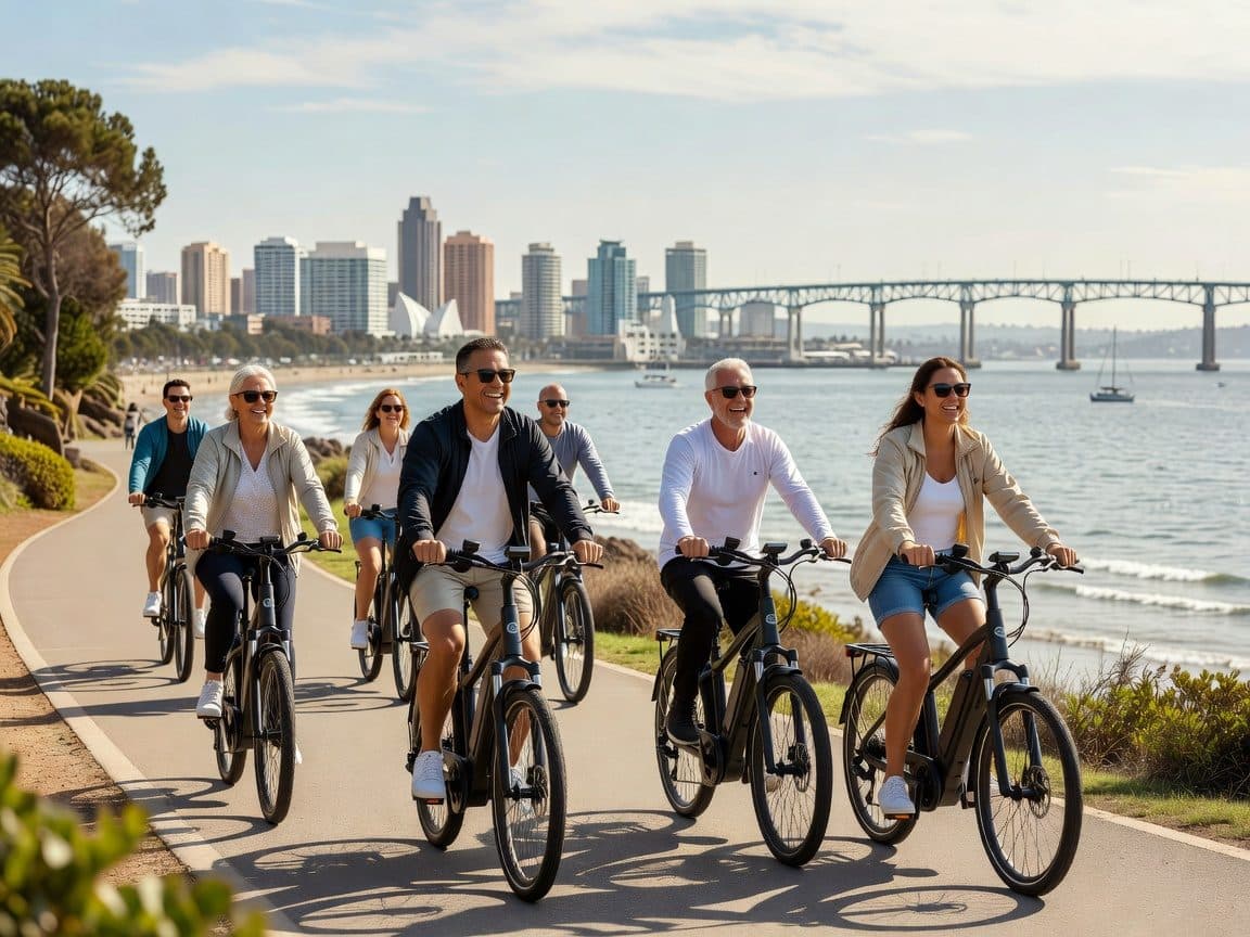 San Diego: Bike or eBike Rental with map