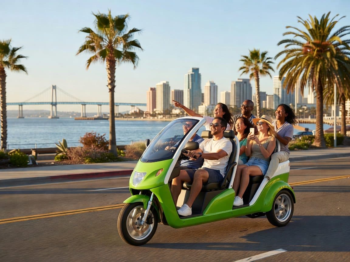 San Diego: Coronado Island Electric GoCar Night Tour