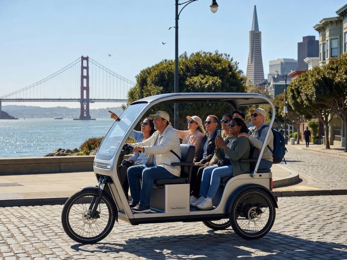 San Francisco: Private City Tour by Tuk-Tuk Rickshaw