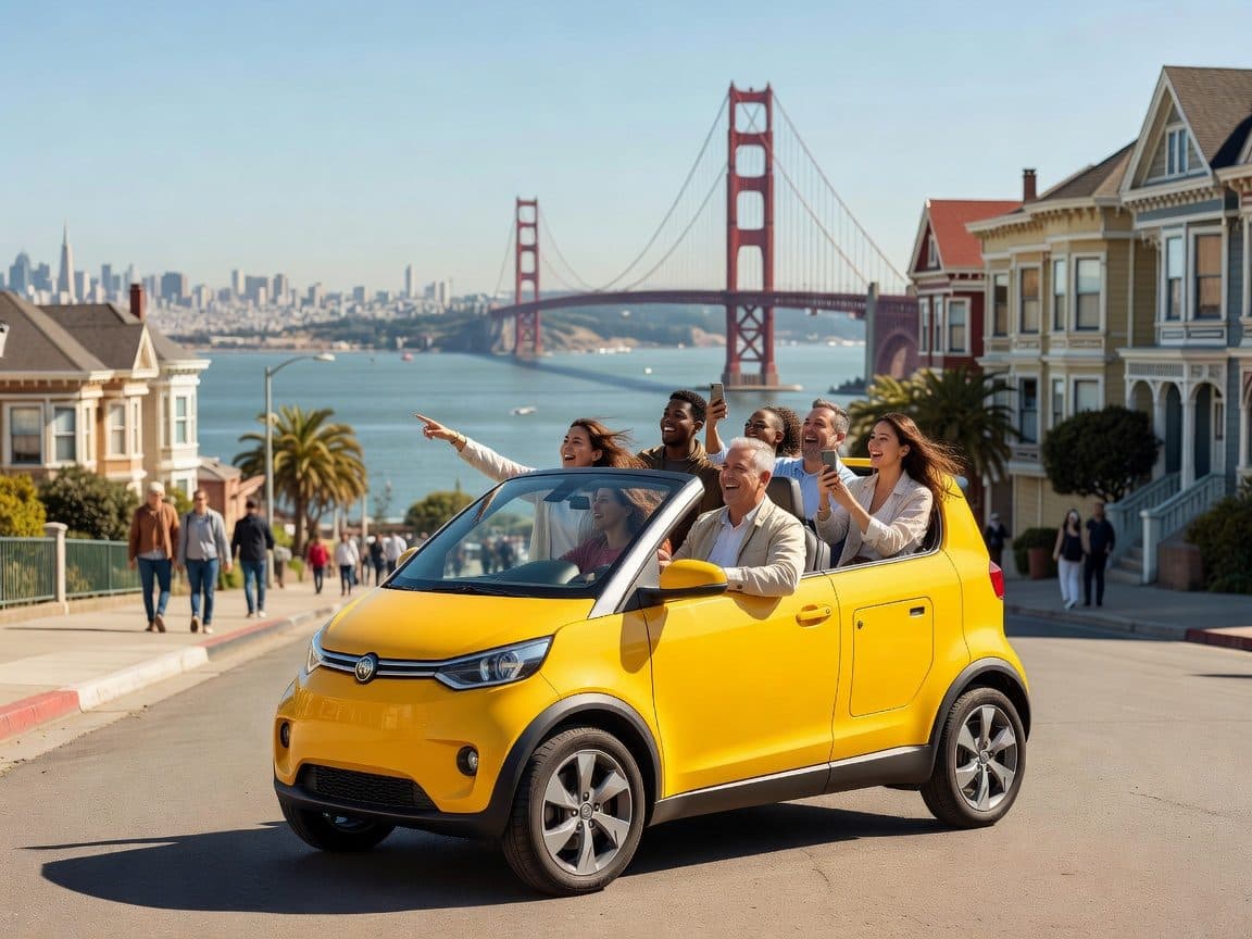 San Francisco: Electric GoCar Tour over Golden Gate Bridge
