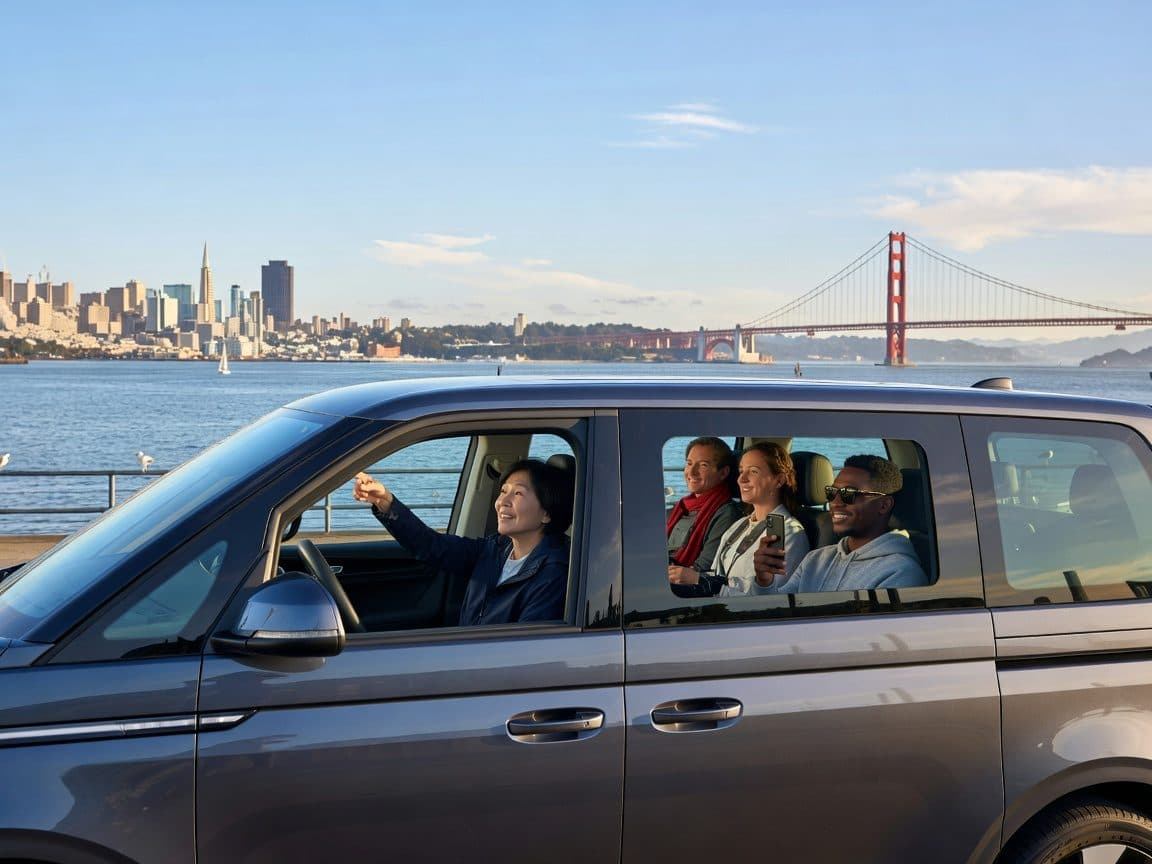 San Francisco Private City Tour in New EV Volkswagen Van