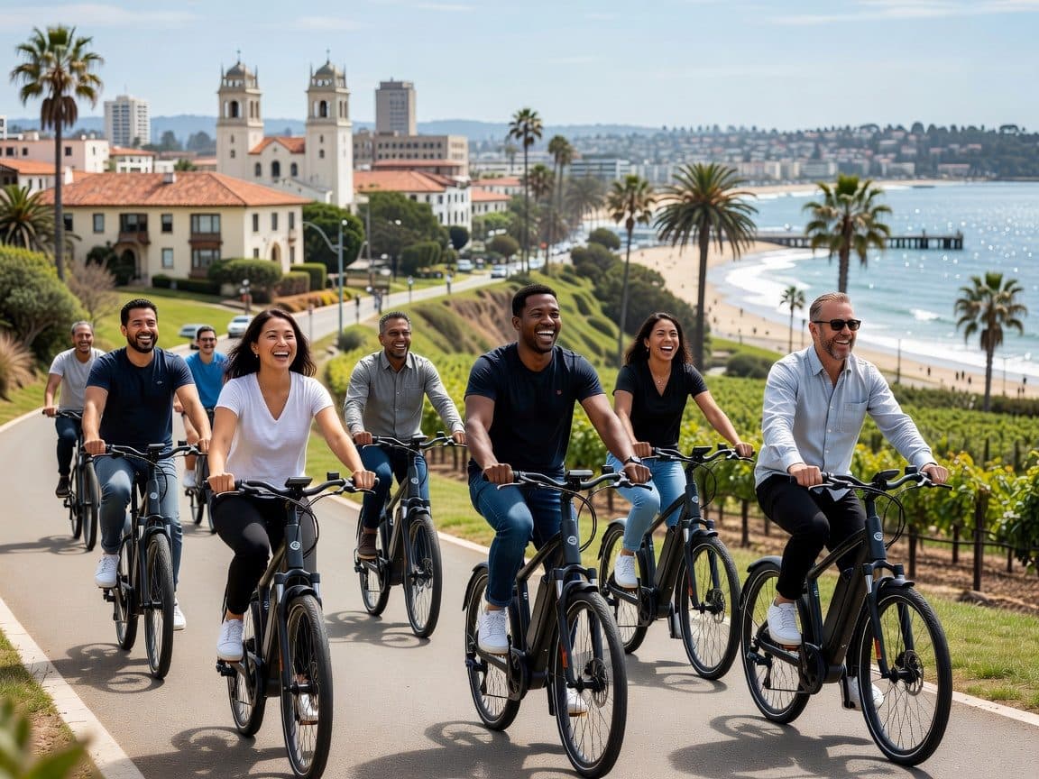 Los Olivos: E-Bike Tour + Vineyard Lunch w/Wine Tasting