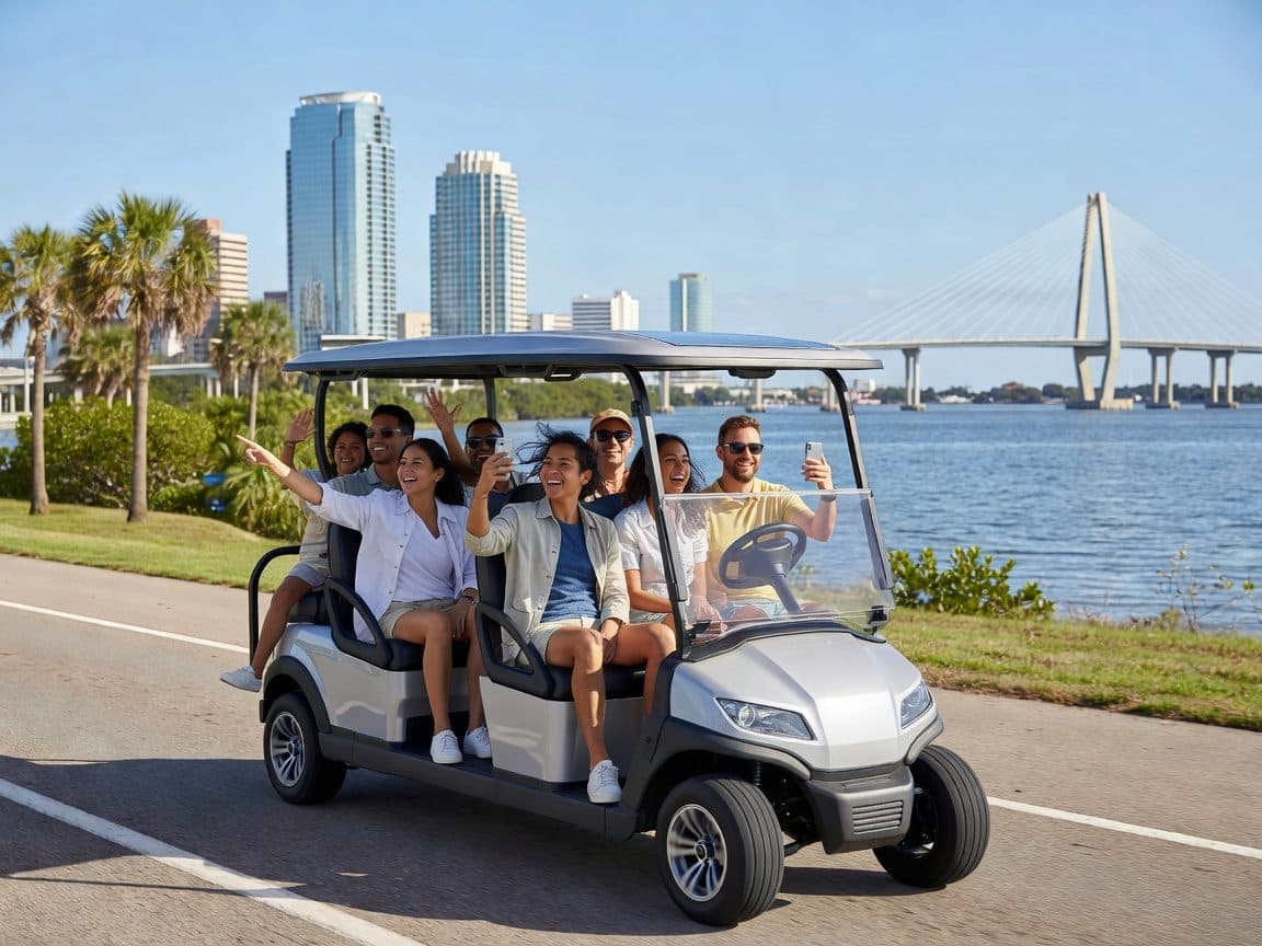 Tampa: Guided City Tour in Deluxe Street Golf Cart