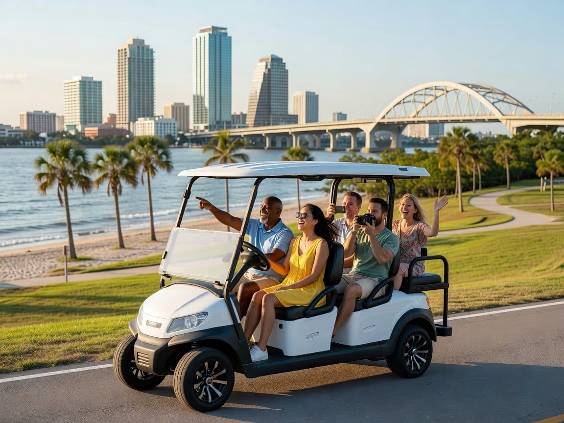 St. Petersburg: Downtown Sightseeing Electric Golf Cart Tour