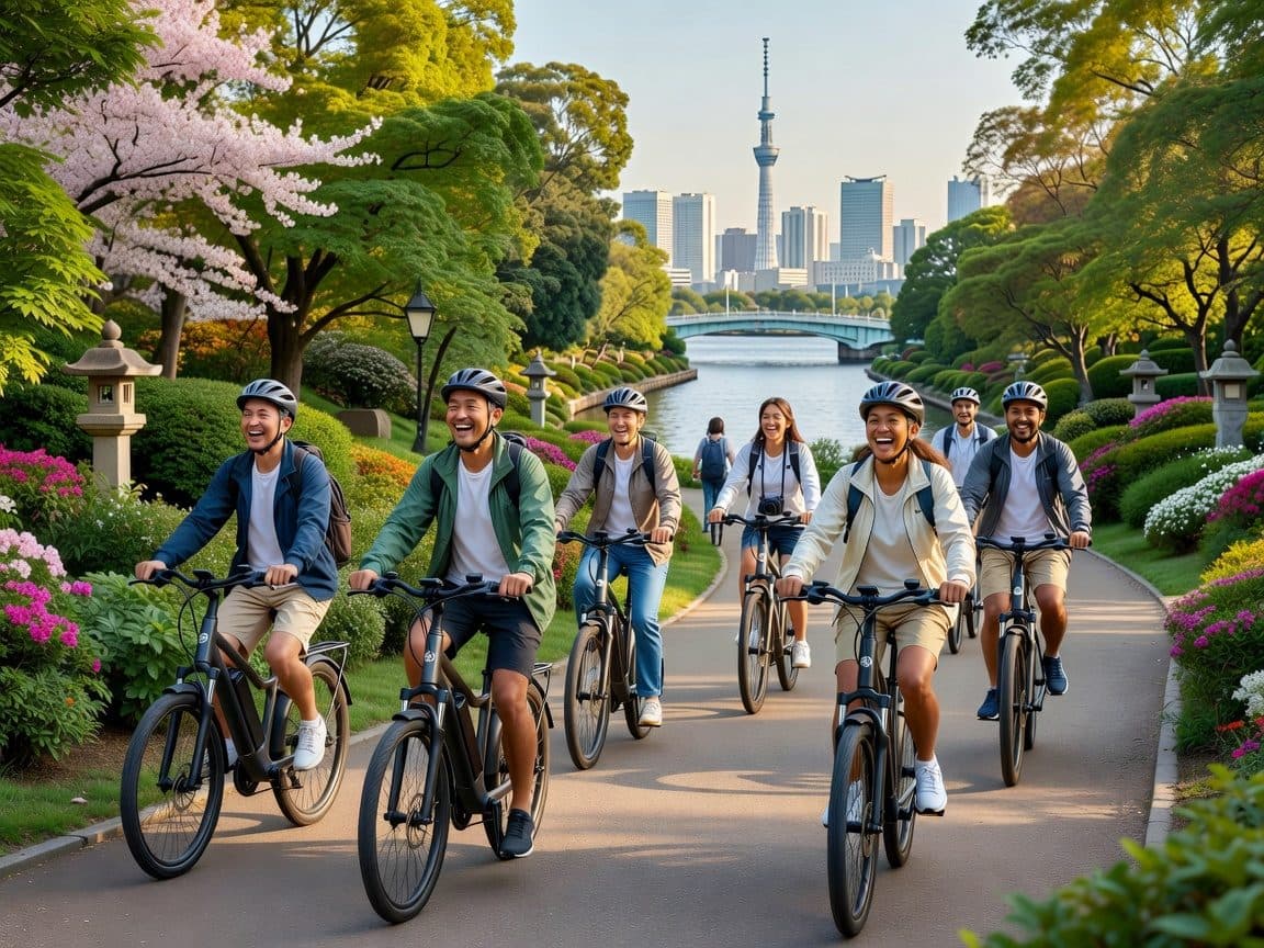TOKYO 2hr Highlight Gardens Tour with Gardener Ebike or Walk