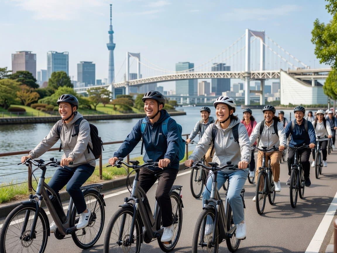 Explore Tokyo's Must-See Spots by E-Bike Small Group 3h Tour