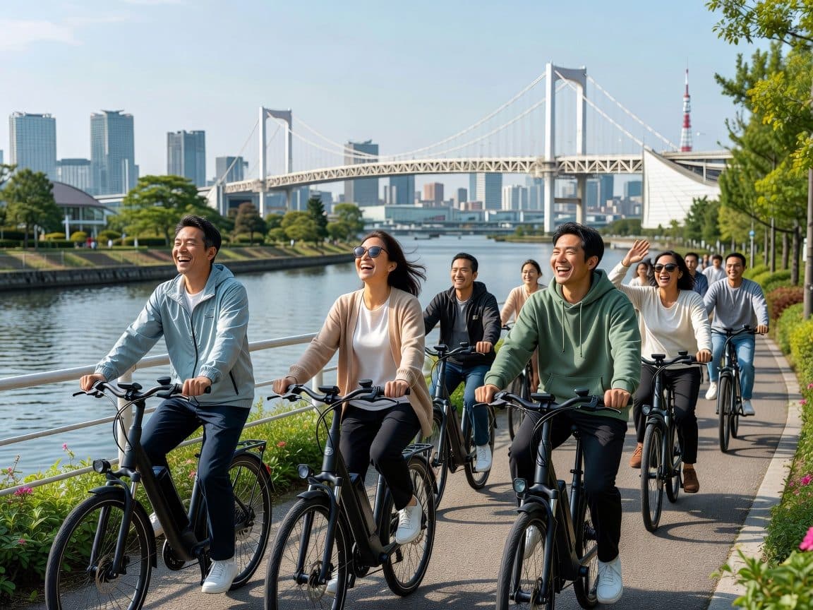Tokyo: Private Cycling Tour with cute E-bike