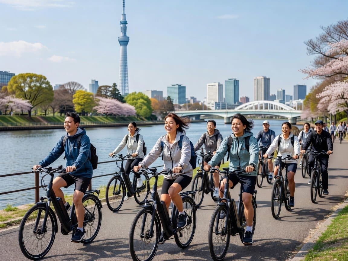 Tokyo: 3-Hour E-Bike Tour of the City's Riverside Areas