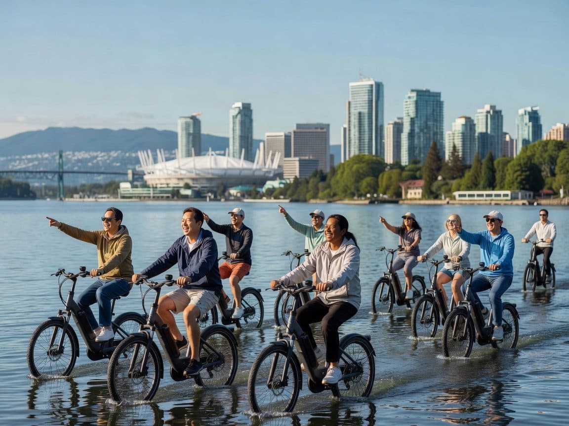 Vancouver: Water Bike Rental in False Creek