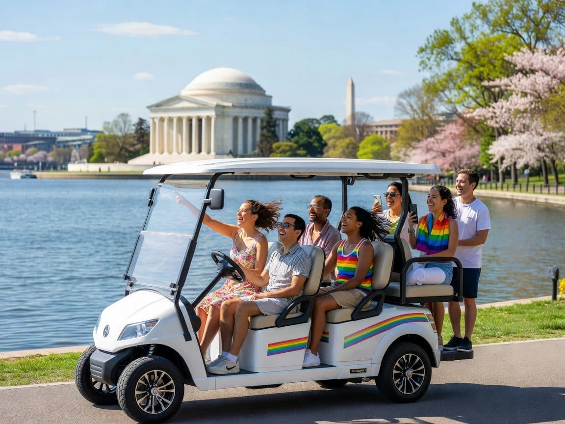 Private DC Pride Ride: LGBTQIA+ History by Electric Cart
