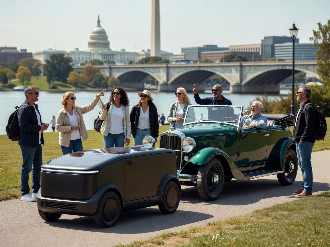 Washington, DC: Day & Night Electric Cart & Vintage Car Tour