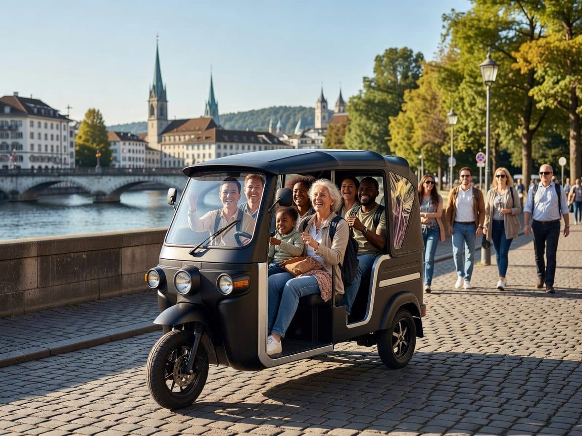 Zurich: Private eTukTuk City Tour