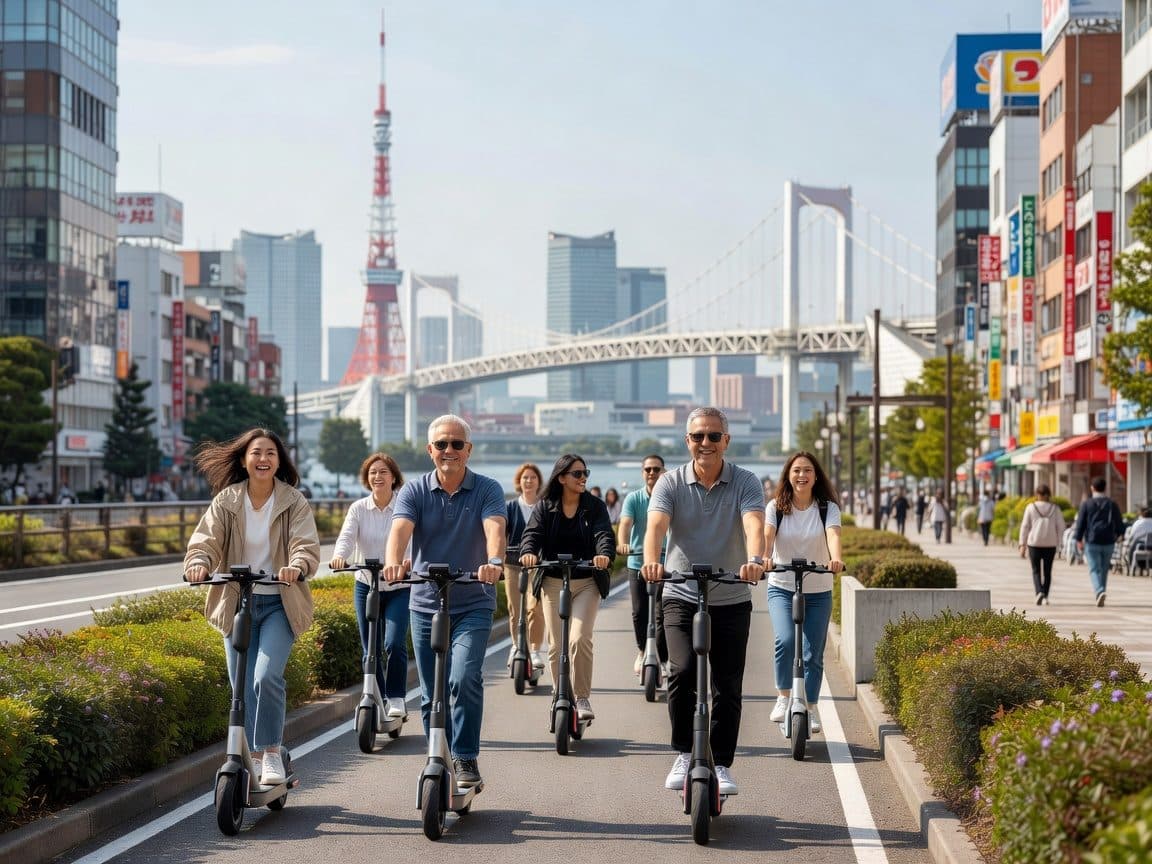 Tokyo: Akihabara E-Scooter Tour with City Landmarks