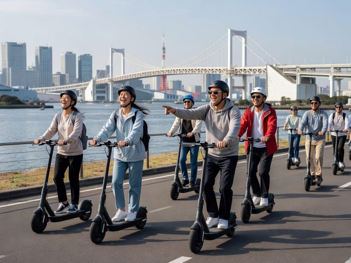 Tokyo: Ninja E-Scooter Tour with English-Speaking Guide