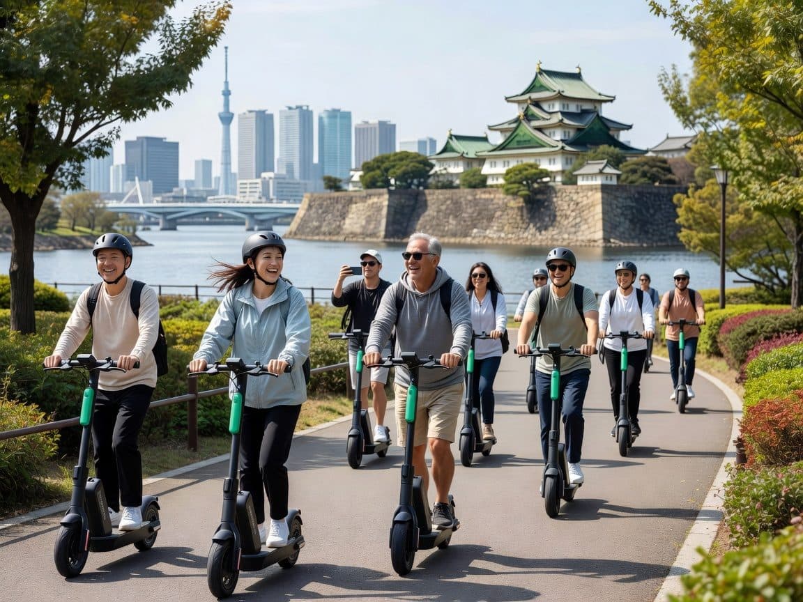 Tokyo: E-Scooter Tour of the Imperial Palace Area