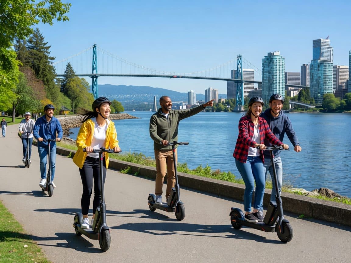 Explore Stanley Park on E-scooters: Seawall, & Hidden Gems