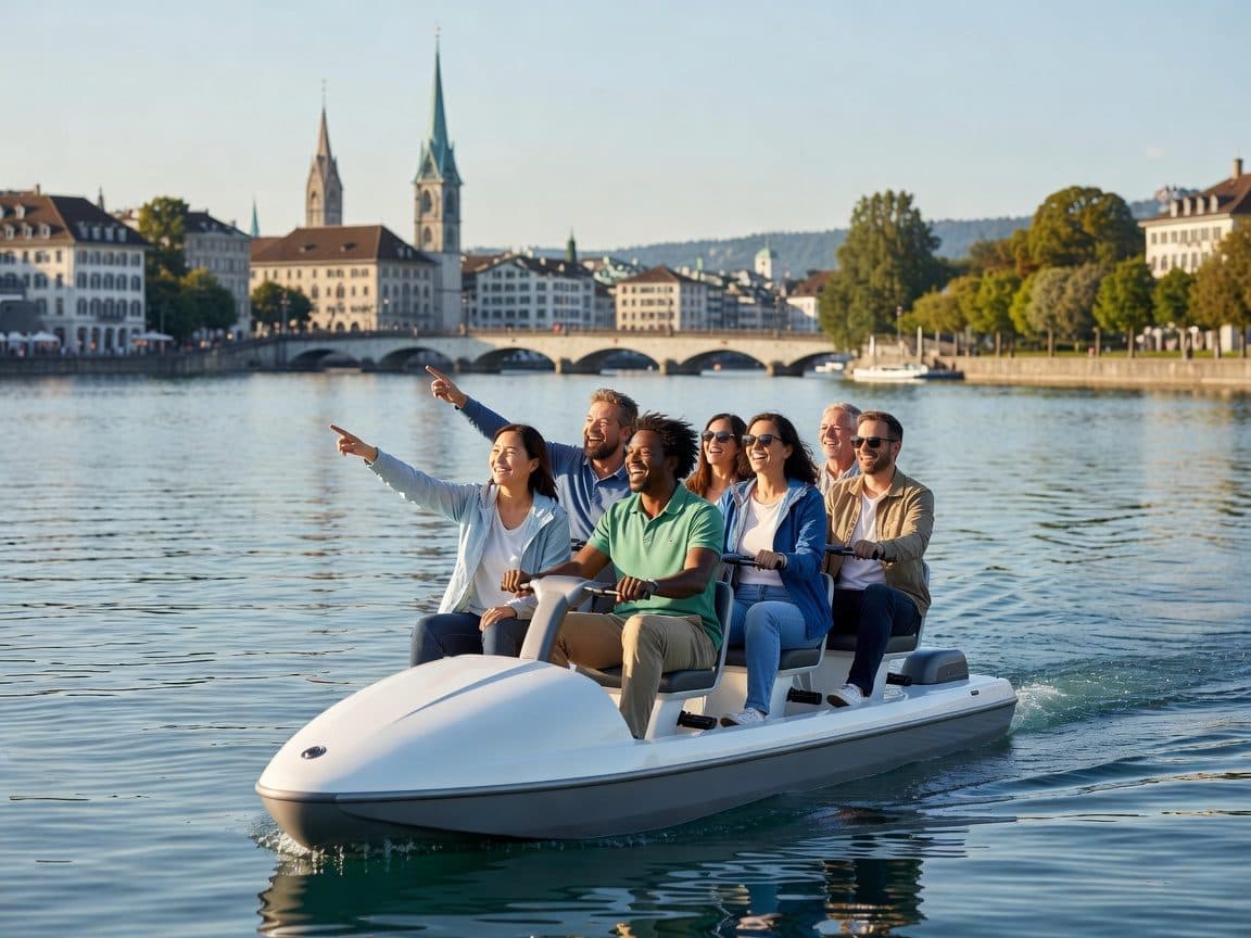 Waterbike on Lake Zurich